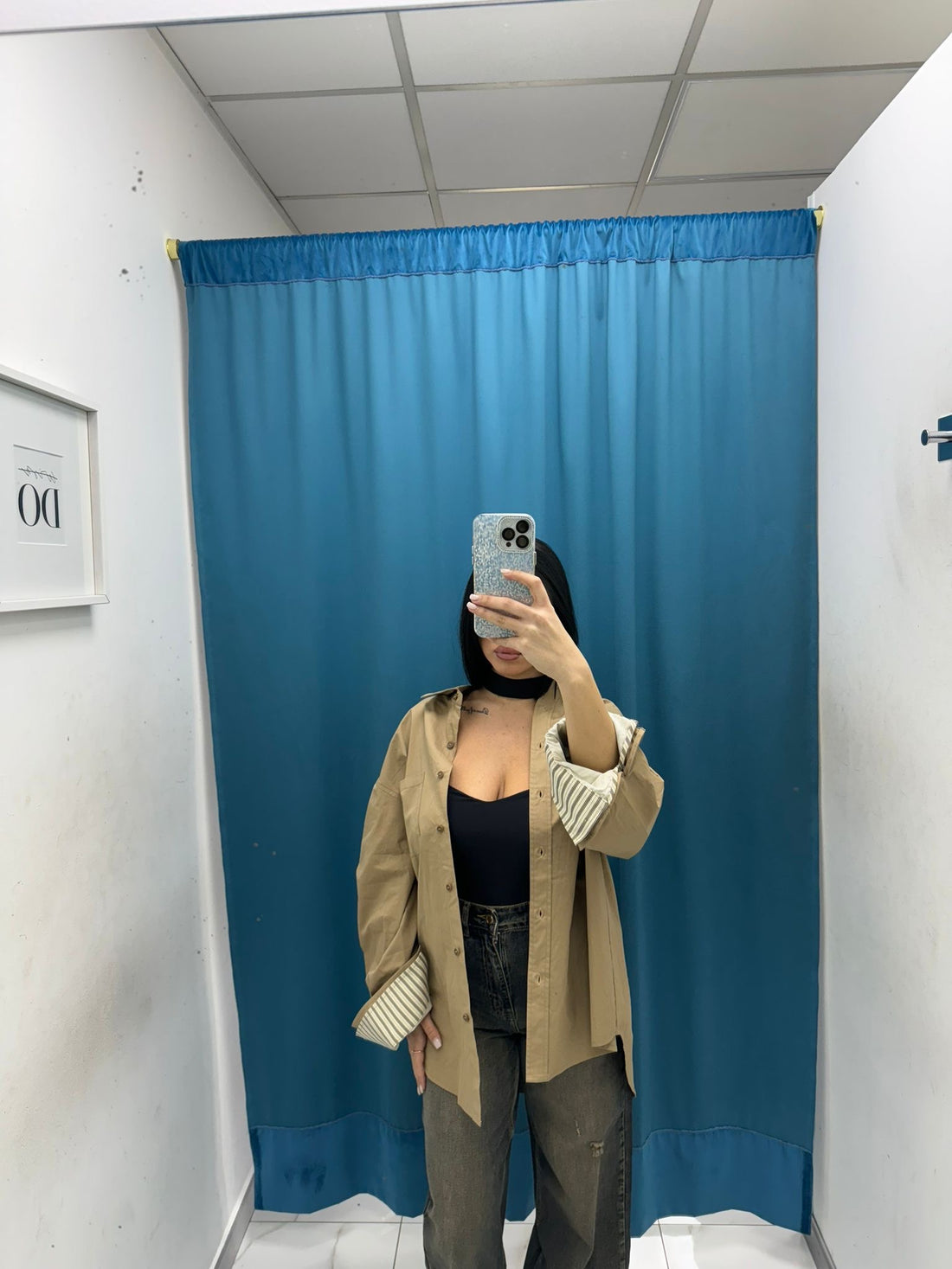 Giacca oversize beige Lumina 24091
