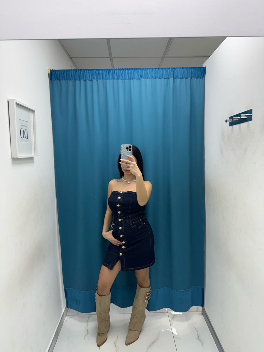 Vestito denim 7543