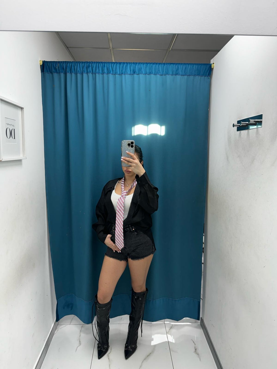 Shorts denim nero slavato 70003
