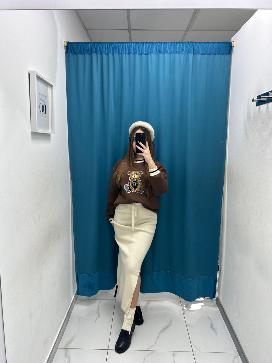 Gonna longuette in lana 017