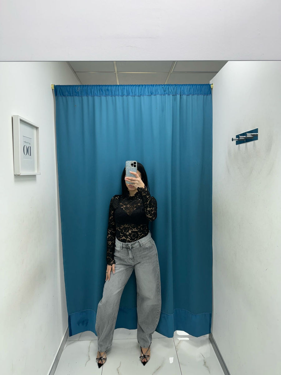 Jeans balloon grigio 55384