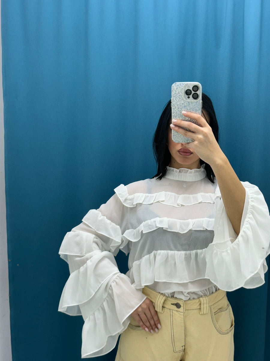 Camicia rouches 9306