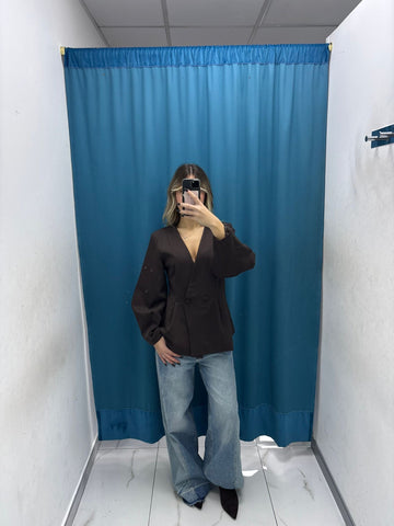 Mocha Tailored Jacket - 25054