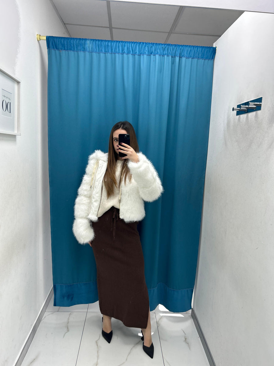 Gonna longuette in lana 017