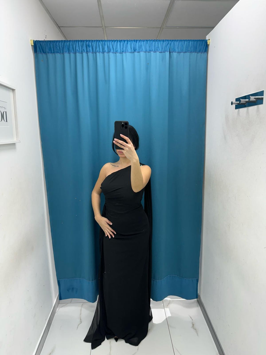 Vestito lungo monospalla 53450