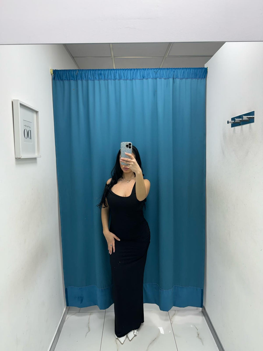 Vestito lungo con scollo 11265