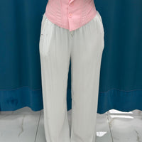 Pantalone palazzo satin 24205