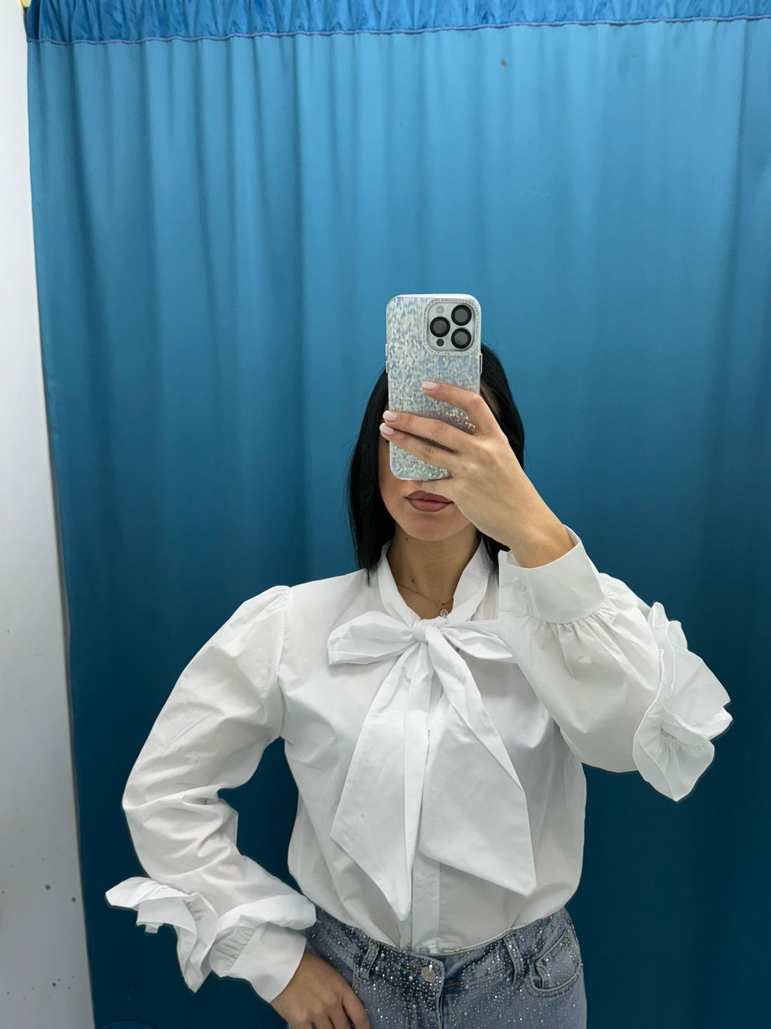 Camicia con fiocco 3491