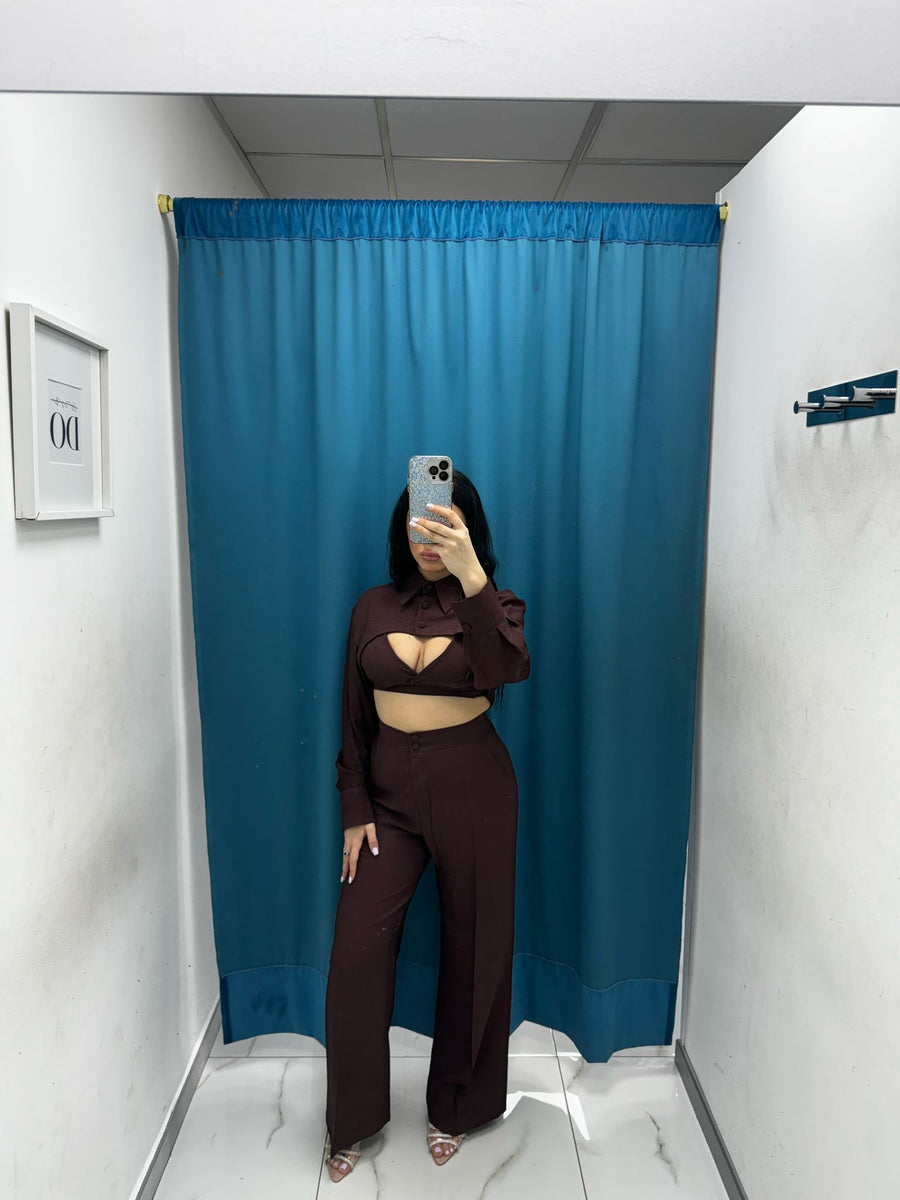 Coordinato top e pantalone 6333