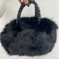 Borsa in eco pelliccia
