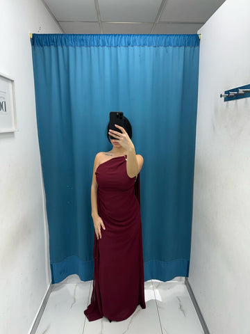 Vestito lungo monospalla 53450