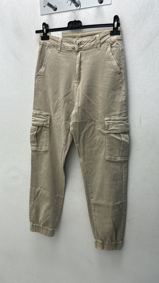 Pantalone cargo beige 9606