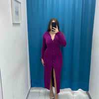 Vestito lungo con bottoni 5793