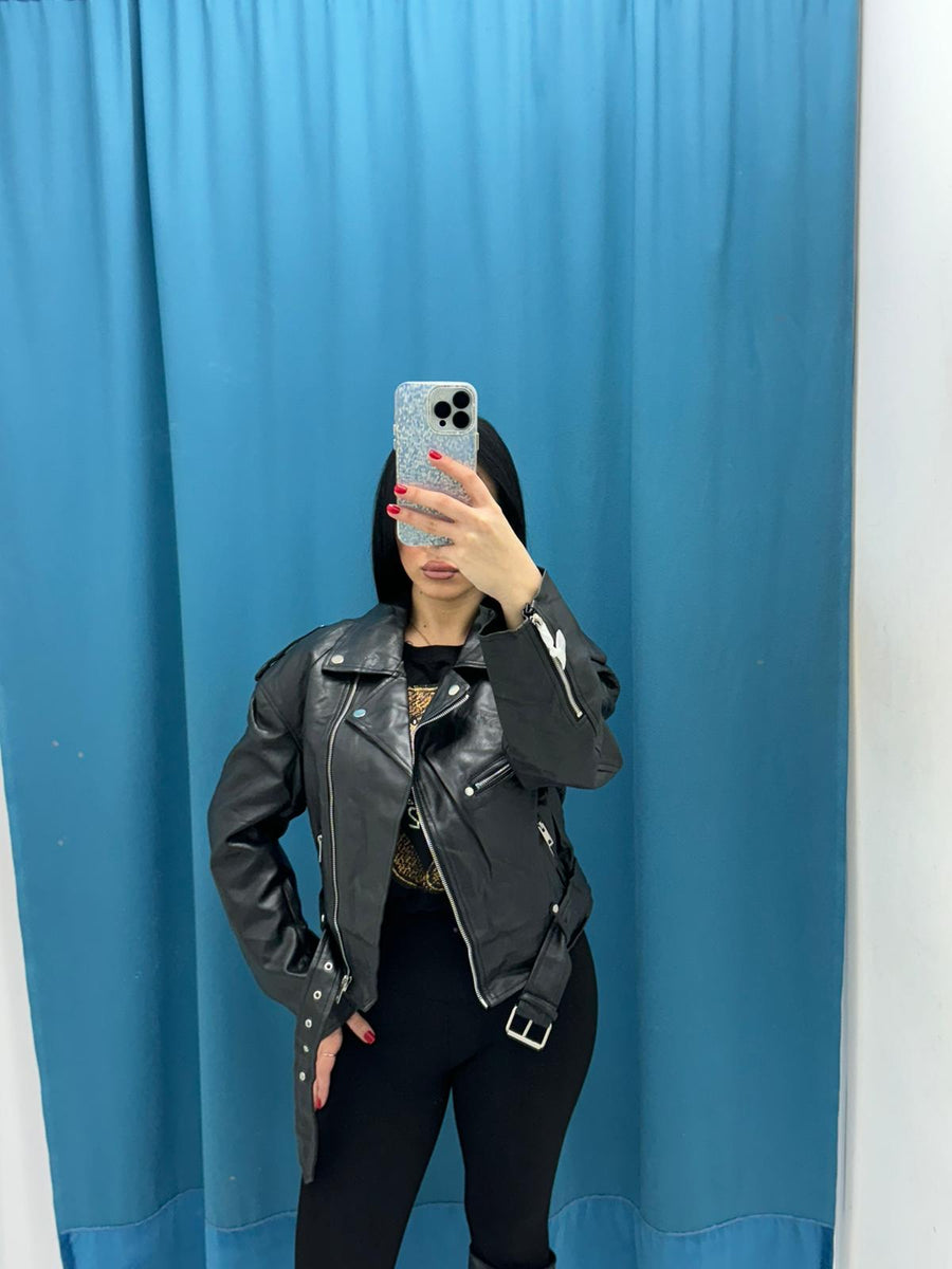 Giacca Biker nero 7073