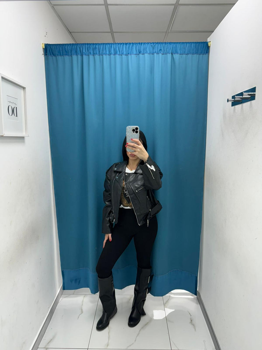 Giacca Biker nero 7073