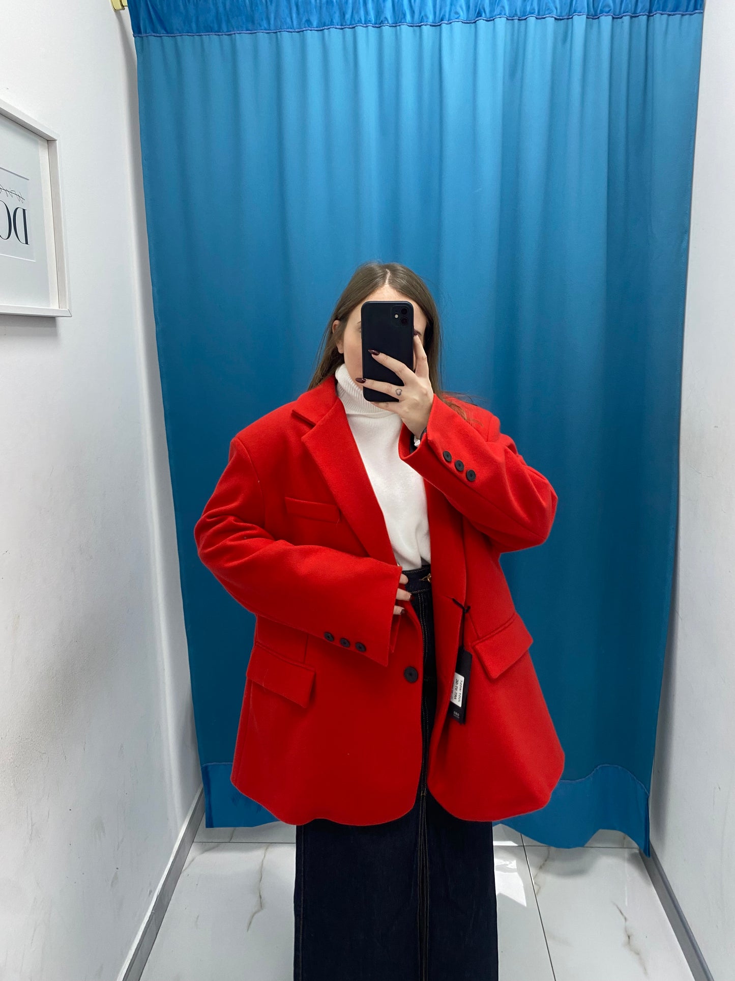 Blazer oversize in lana