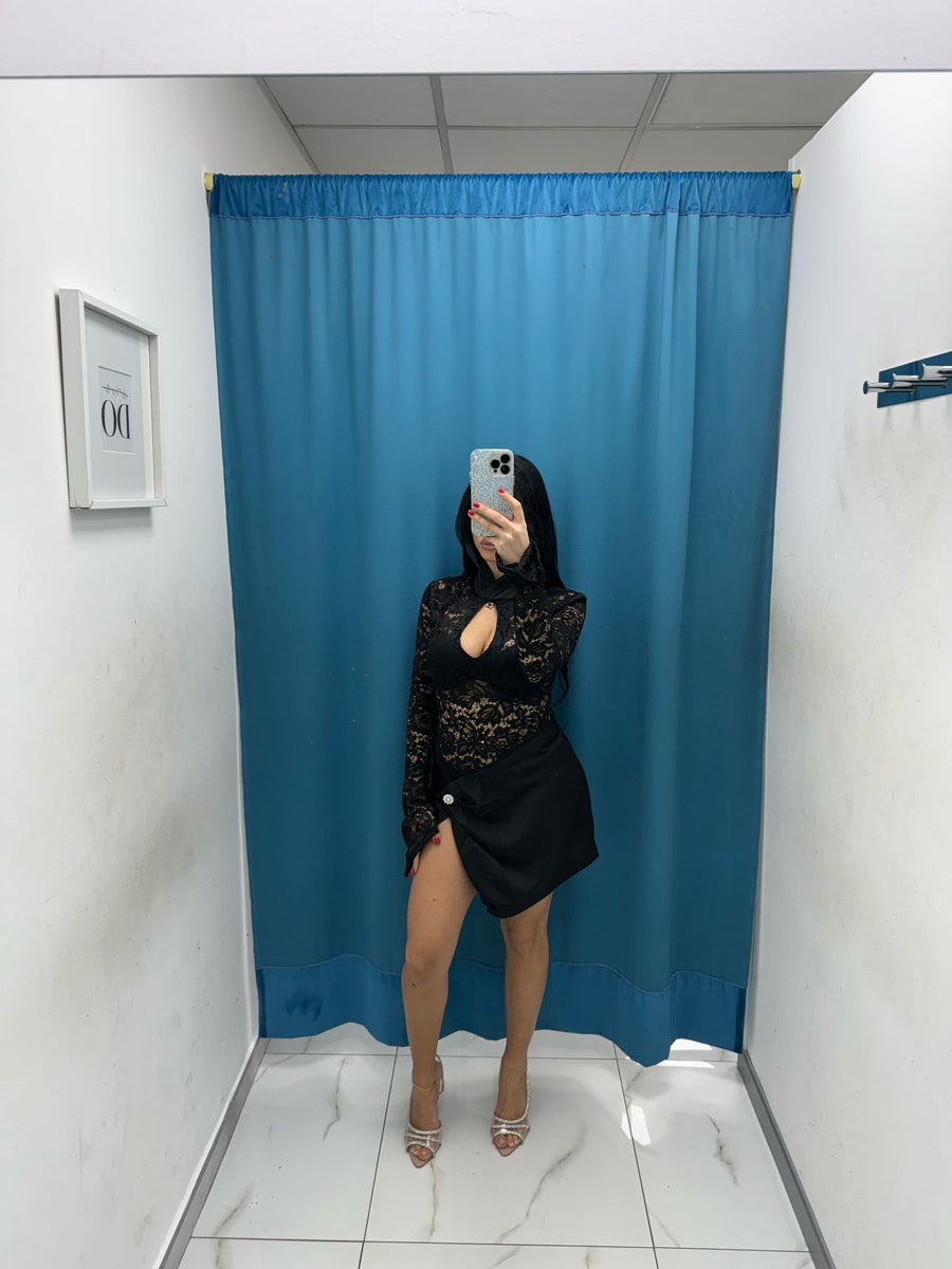 Vestito con pizzo 11163