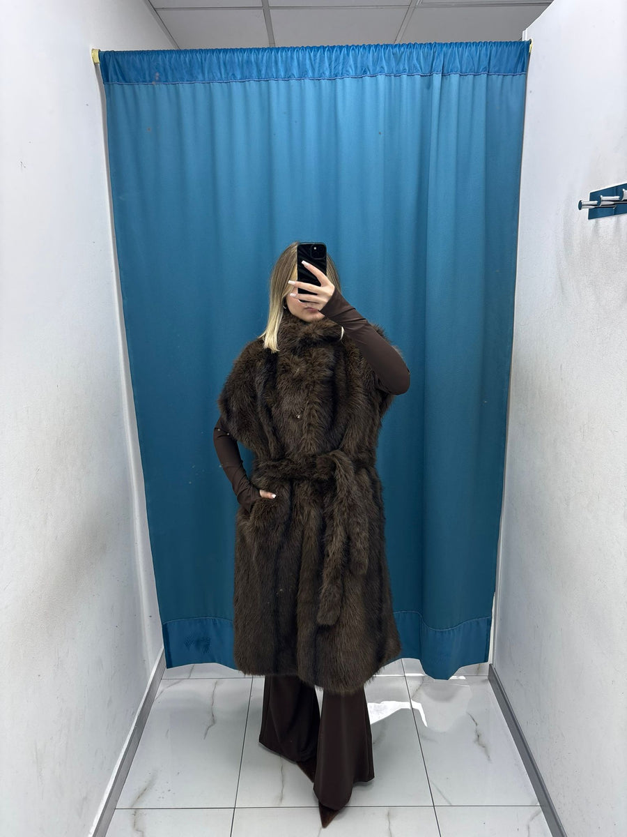 Cocoa Wrap Fur - 03224