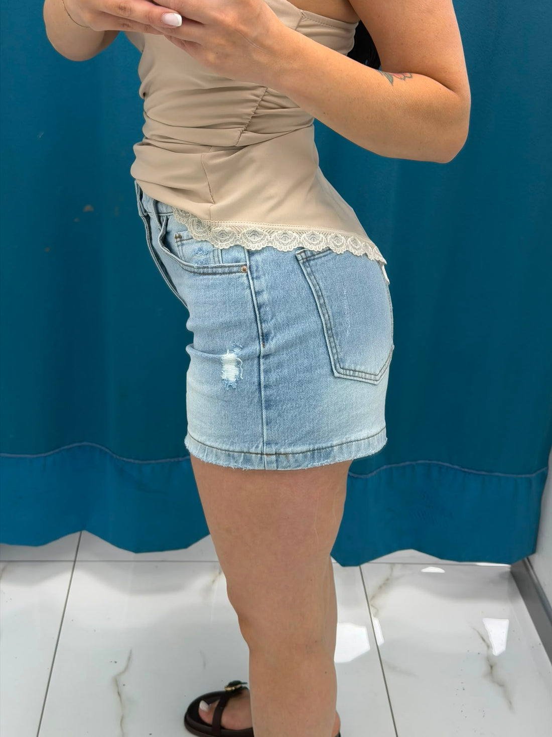 Pantaloncini"Echo Distressed"-078