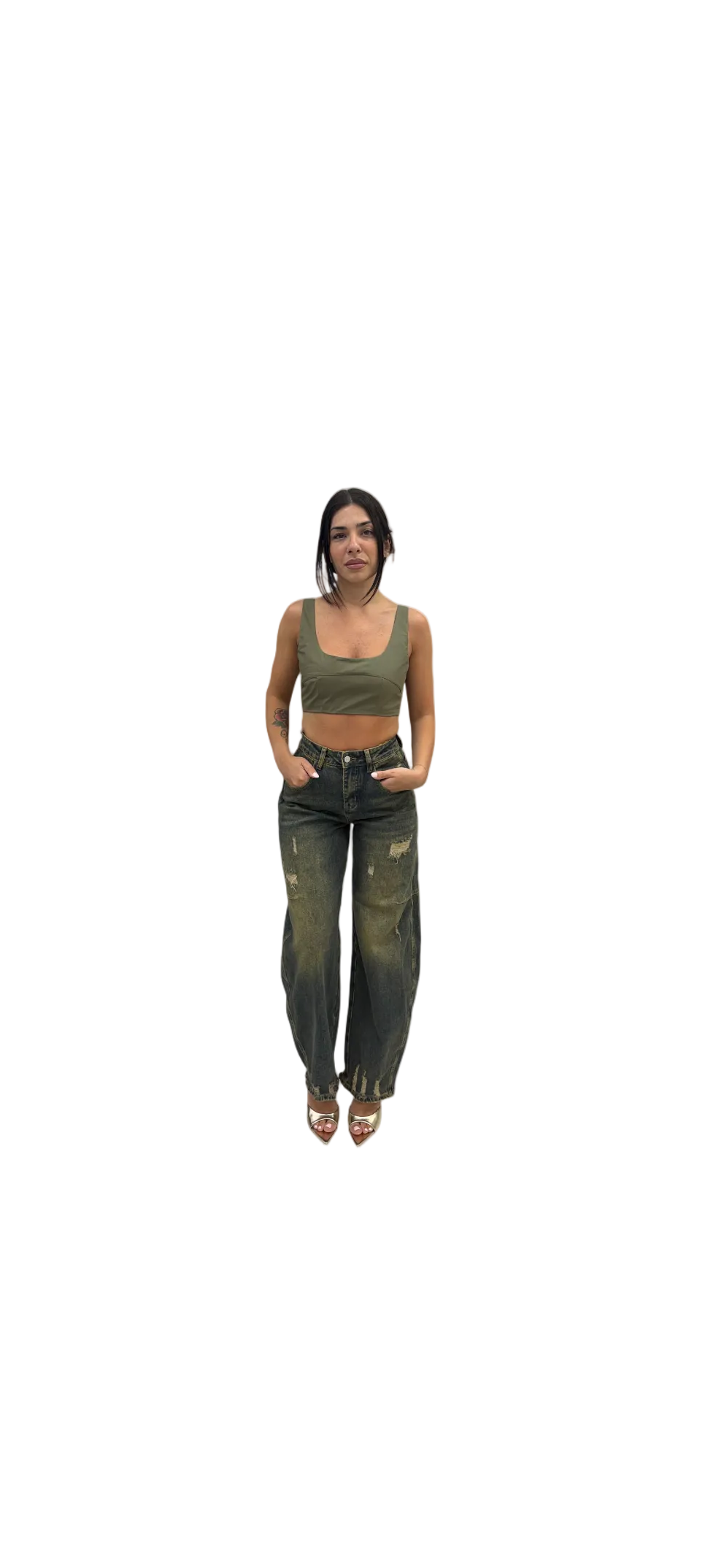 Jeans Baggy "Acid Grunge"-83211