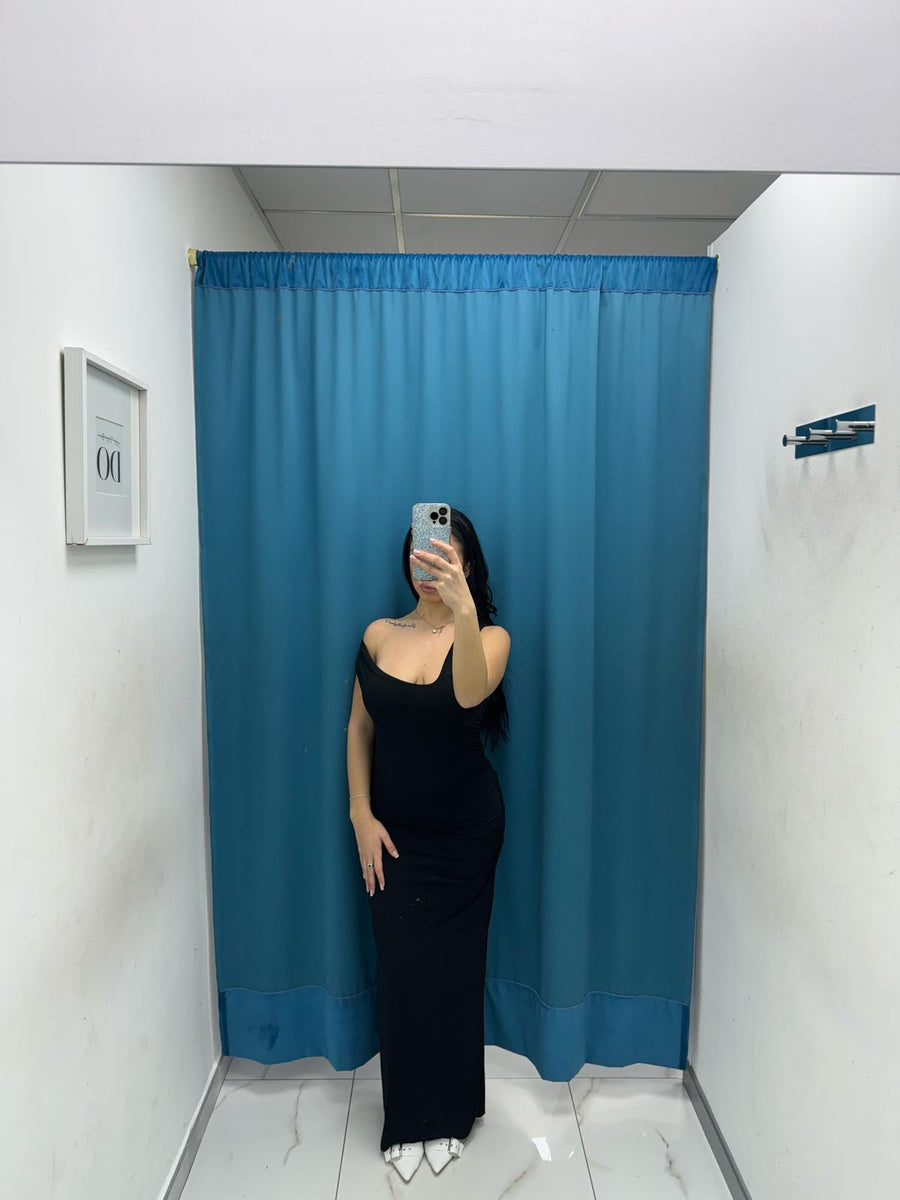 Vestito lungo con scollo 11265