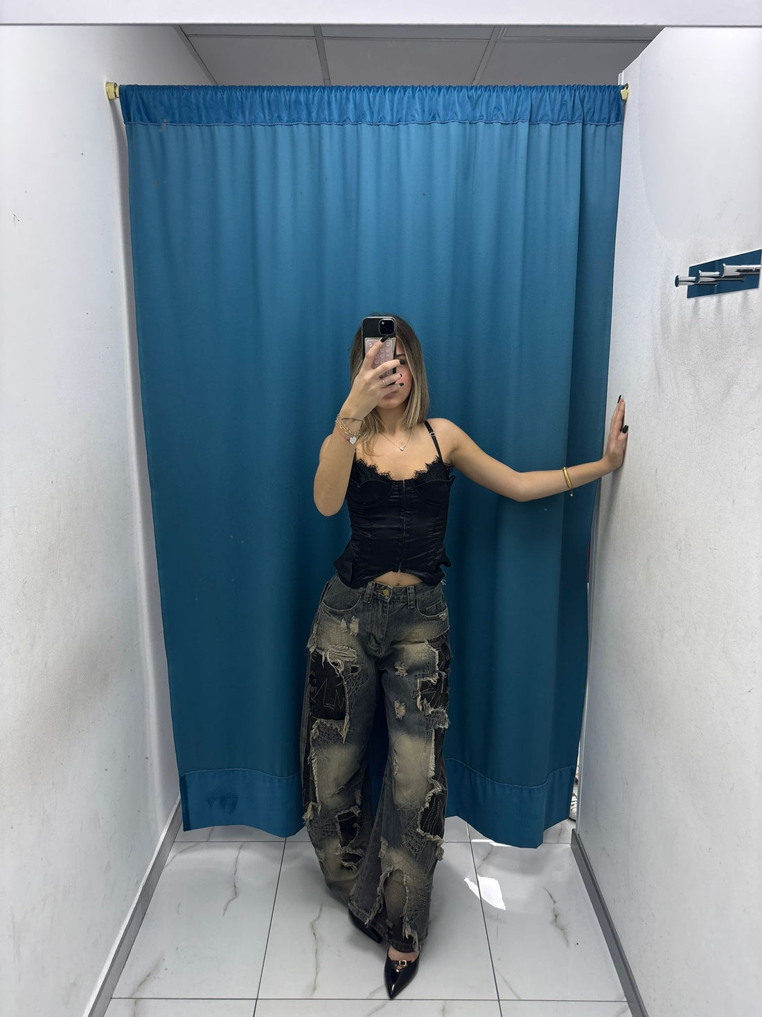 Corsetto Satin Noir 2815