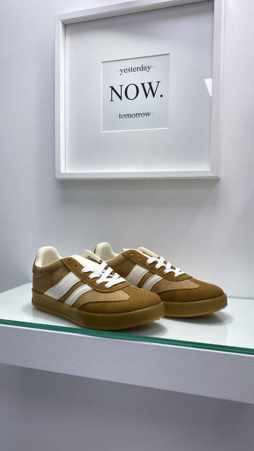 Sneakers camoscio camel 2165