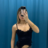 Corsetto Satin Noir 2815