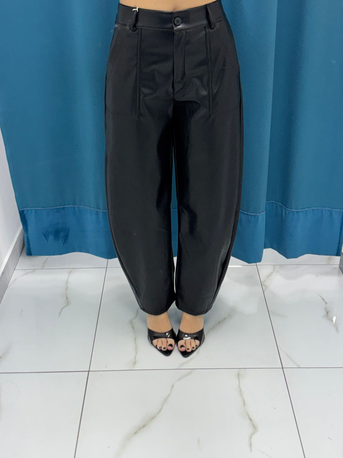 Urban Luxe Leather Pants - 18228