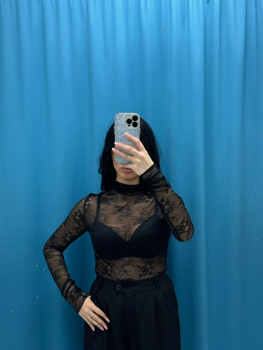 Maglia in pizzo 17112