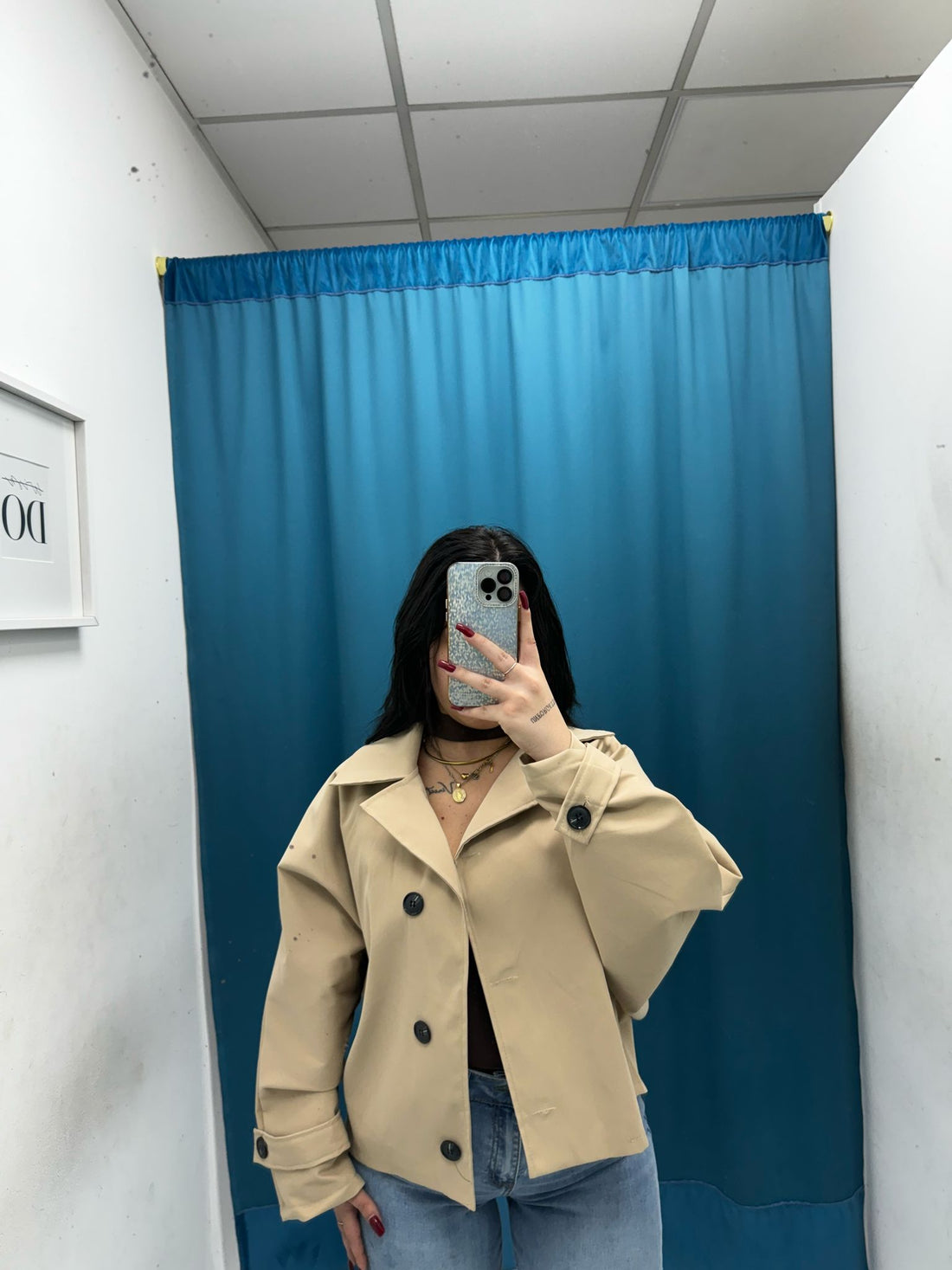 Trench corto beige 4608