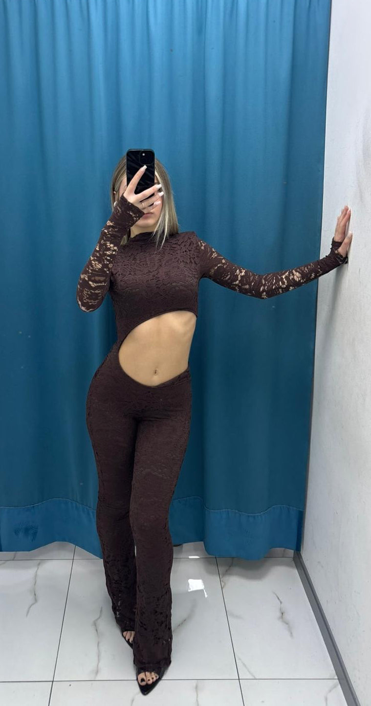 Lace Allure Jumpsuit - 3275