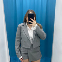 Giacca a righe corta 36684