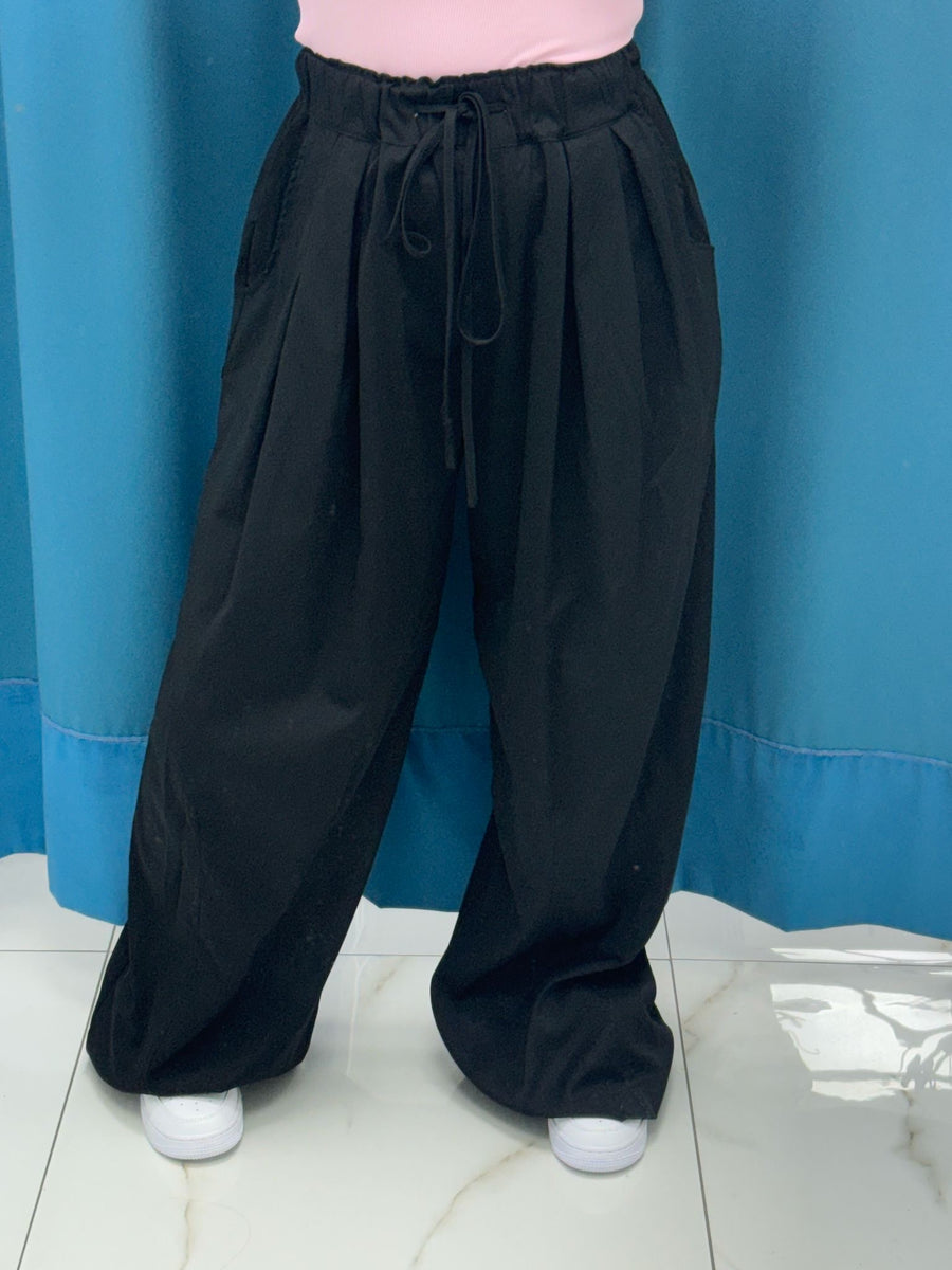 Pantalone a palazzo con tasche 80099