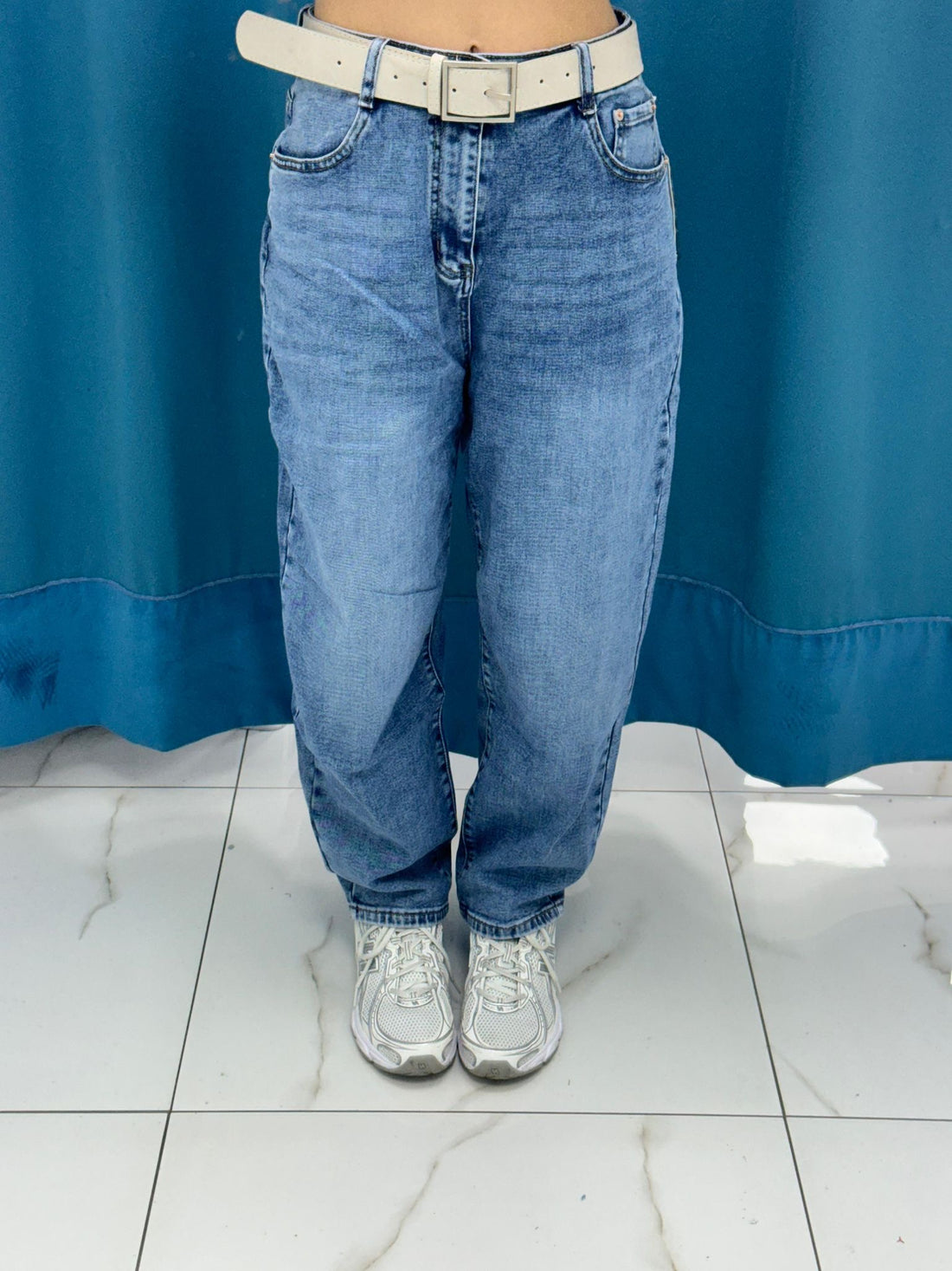 Jeans"Aurora Belted Light"-7233