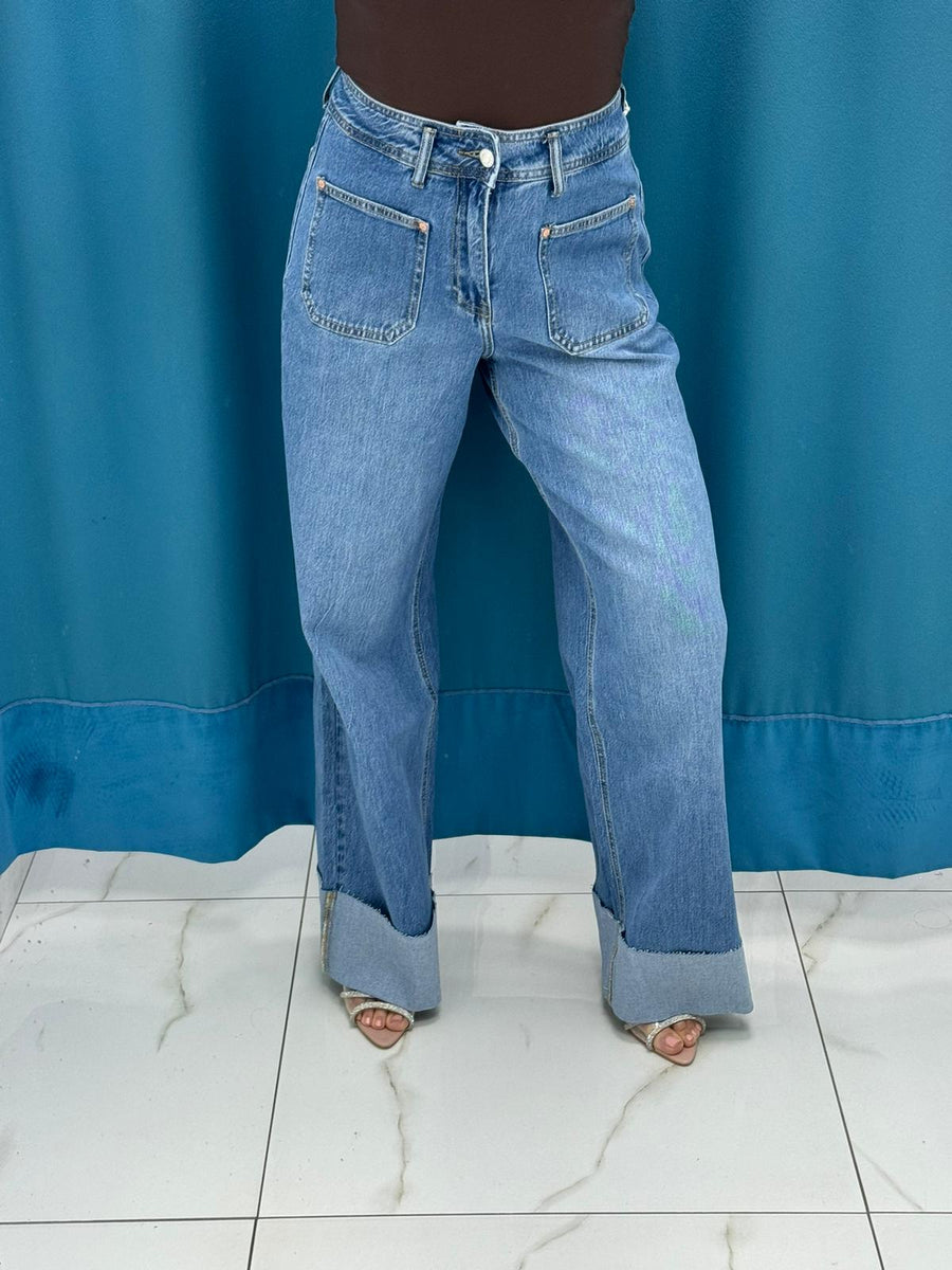 Jeans risvolto 3555