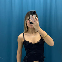 Corsetto Satin Noir 2815