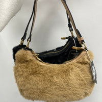 Borsa baguette in ecopelliccia