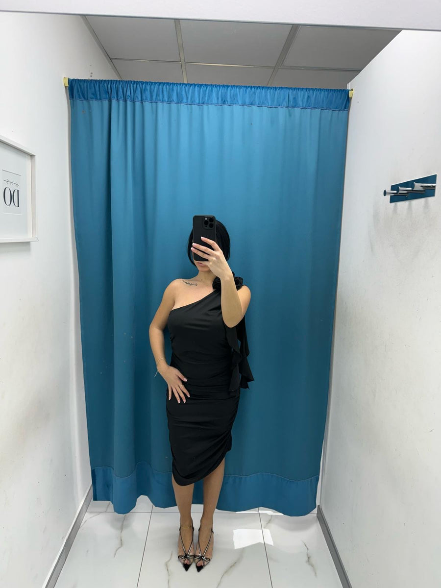 Vestito con fiore 10541