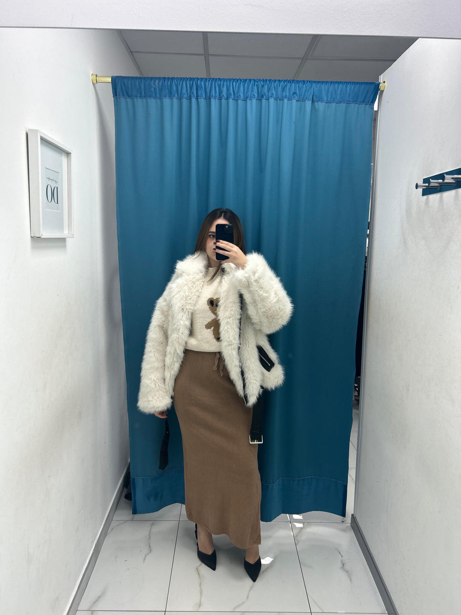 Gonna longuette in lana 017