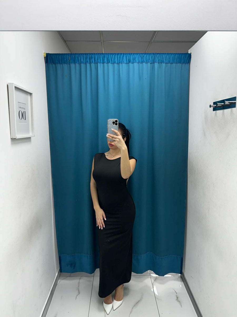Vestito lungo con scollo sul retro 33994