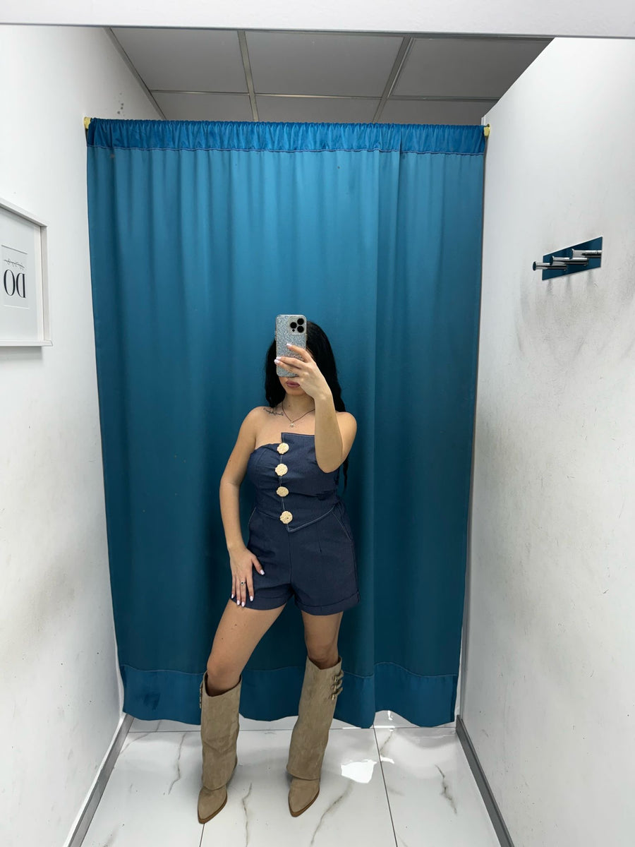 Tutina con bottoni oro 90378