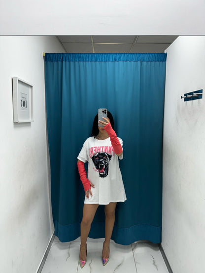 T-shirt con manicotti