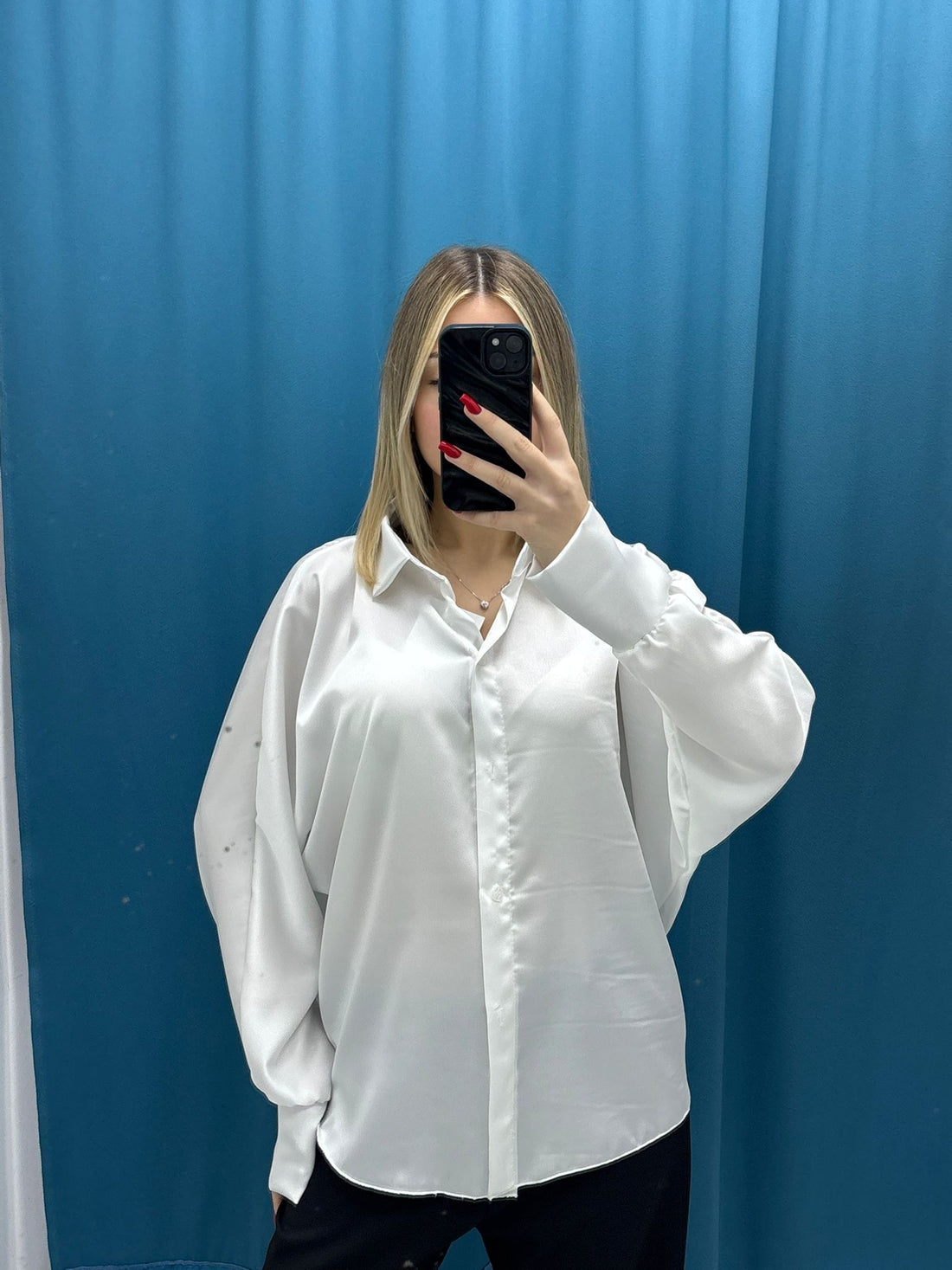 Camicia Satin “Pure White”-0637