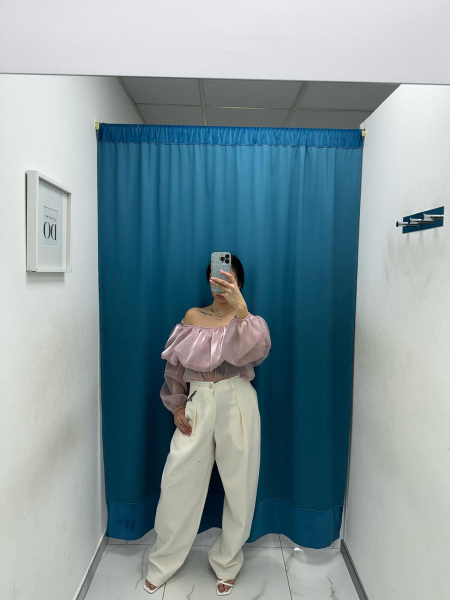 Pantalone slouchy panna Lumina 2220