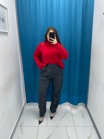 Pantalone slim fit grigio 1150