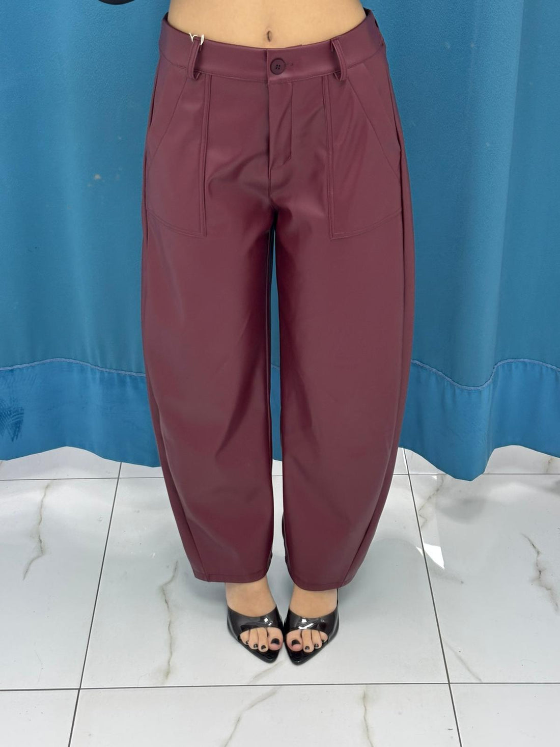 Urban Luxe Leather Pants - 18228