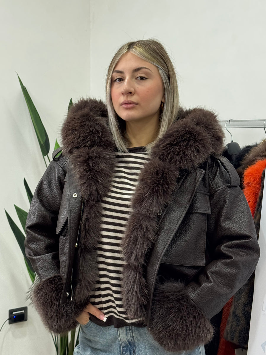 Brown Sugar Fur Jacket - 2475