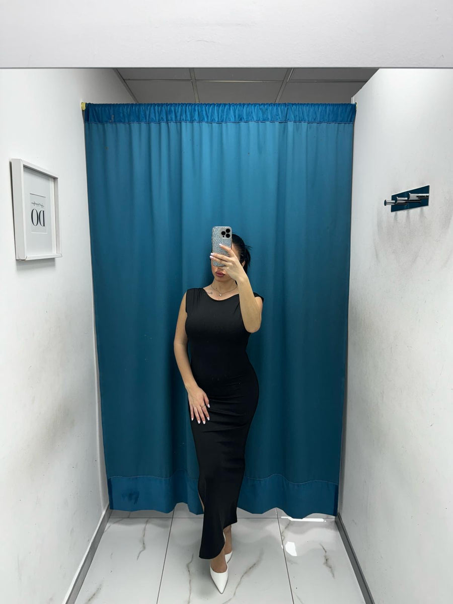 Vestito lungo con scollo sul retro 33994