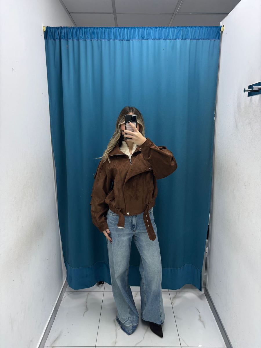 Giubbino "Biker in Suede"-2888